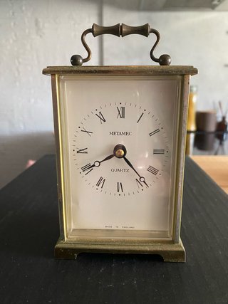 Reloj Metamec Latón Vintage