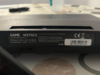 Monitor Gaming GAME M27GC2 27” 144Hz Curvo Full HD
