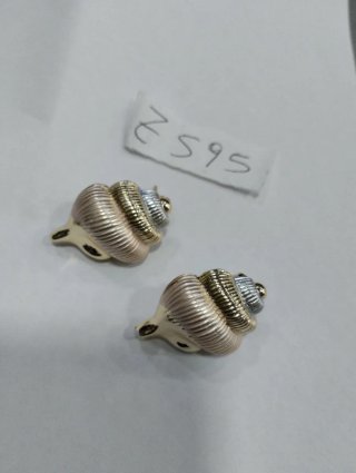 Z595 Orecchini a forma di conchiglia tre colori