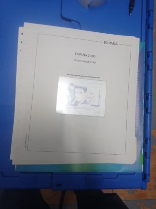 Hojas Sellos Edifil España 2000 Sin Dentar