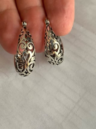 Aretes Plata Estilo Antiguo Filigrana