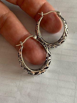 Aretes Plata Estilo Antiguo Filigrana