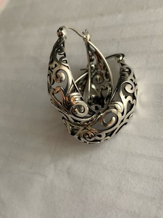 Aretes Plata Estilo Antiguo Filigrana
