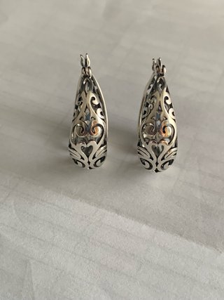 Aretes Plata Estilo Antiguo Filigrana