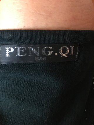 Camiseta sin mangas PENG.QI negra Talla S