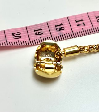 Pulsera Pandora Corazón dorado clap studded  19 cm