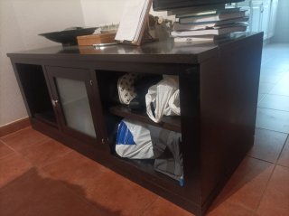 Regalo mueble de salon de televisor wengue