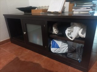 Regalo mueble de salon de televisor wengue