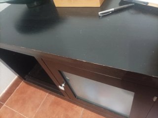 Regalo mueble de salon de televisor wengue