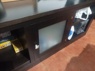 Regalo mueble de salon de televisor wengue