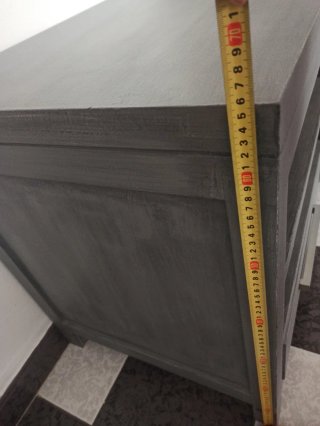 Mueble TV madera gris