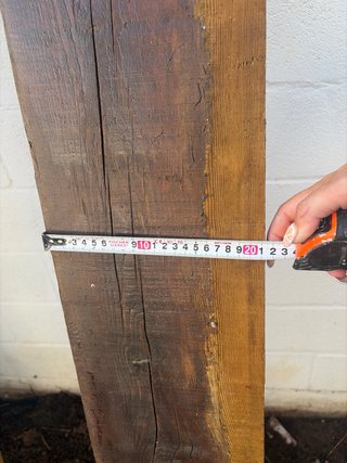 Vigas de madera rústicas