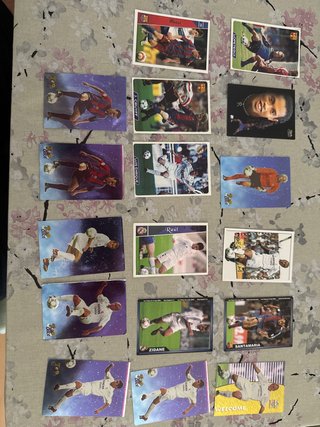 Cromos de fútbol variados