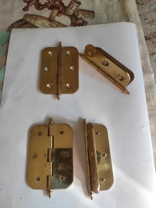 4 Bisagras de Latón
