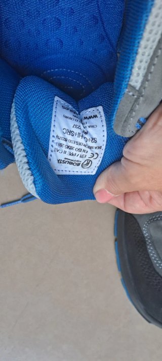 Zapatos de seguridad Robusta grises y azules