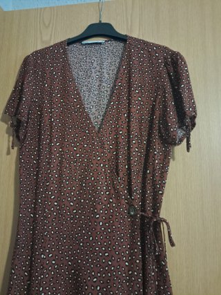 Vestido midi estampado