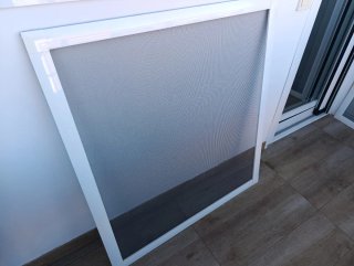 4 Mosquiteras de aluminio blanco