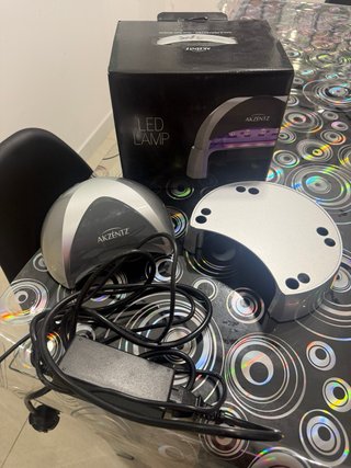 Lámpara LED Uñas Akzentz Gris Plata