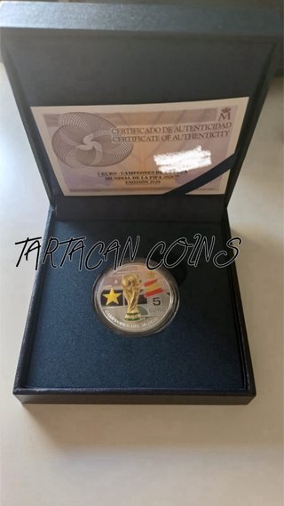 Moneda 5 Euros España Campeones del Mundo