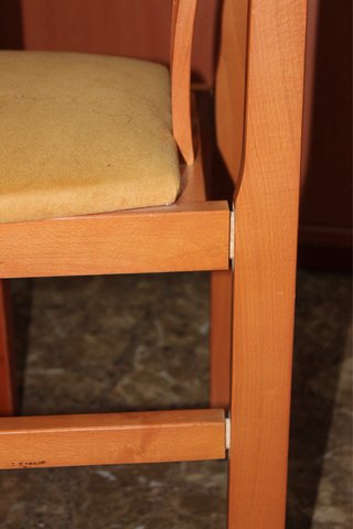 Conjunto comedor madera cerezo