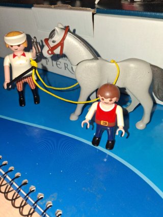Amazona, niño y caballo Playmobil