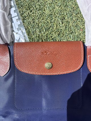 Bolso Impermeable Azul y Marrón Elegante