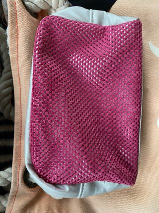 Bolsa de playa y neceser rosa BIOTHERM