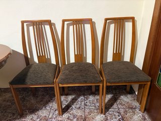 Mesa de comedor redonda y 6 sillas