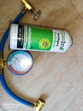 Kit Recarga A/A Coche Isobutano R600A Gasica