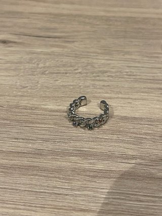 Candy Rock Ear Cuff /Ring Oro Blanco 18K Multicol