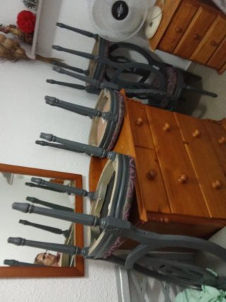 6 Sillas Madera Hechas a Mano