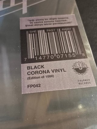 She Pass away Mizantrop Corona vinilo LP goth