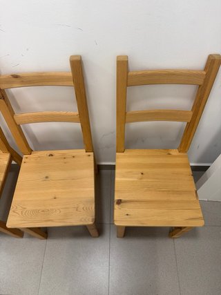 4 Sillas de Madera Maciza IVAR IKEA