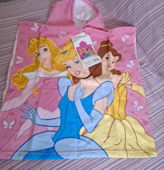 Poncho Toalla Princesas Disney