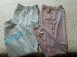 Conjunto 2 Pantalones Chándal Nike y Adidas.
