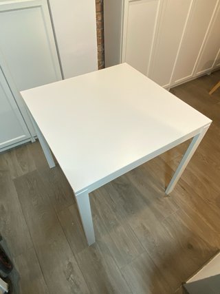 Mesa Ikea Melltorp Blanca + 2 Sillas
