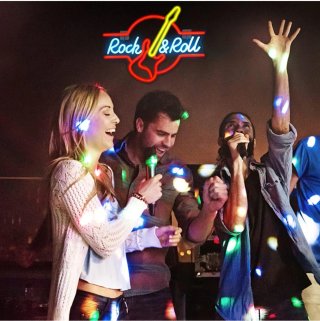 Lampada Neon LED "Rock & Roll Chitarra"7