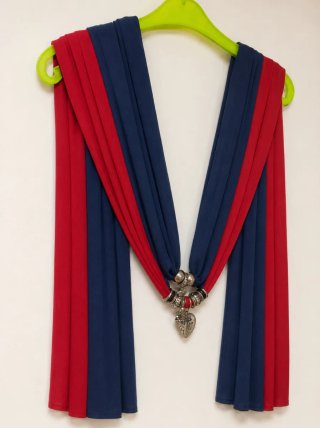 2 Pañuelos Rojo y Azul Marino