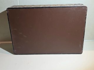 Cajas tabaqueras antiguas cuero repujado y madera