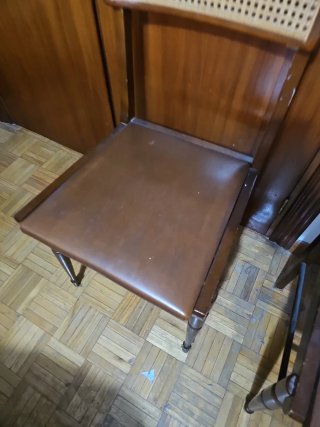 5 Sillas de Comedor Madera y Cuero