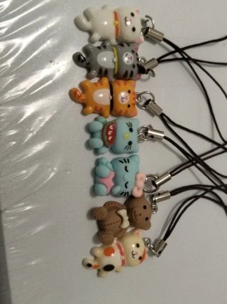 Colgantes xa movil. Pack. De 7 estilo Kawaii