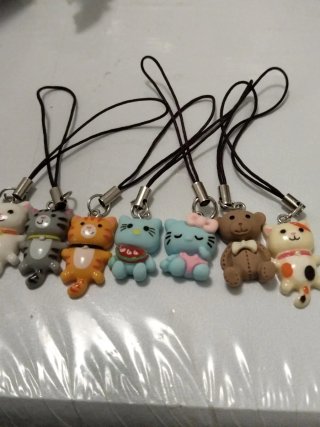 Colgantes xa movil. Pack. De 7 estilo Kawaii