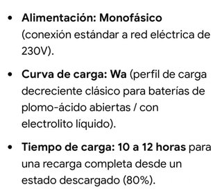 Cargador para Carretilla electrica Midac Midatron