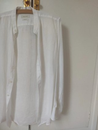 Camisa Lino Massimo Dutti Blanca