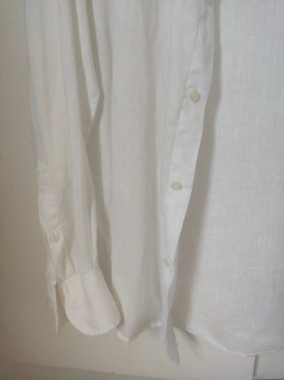 Camisa Lino Massimo Dutti Blanca