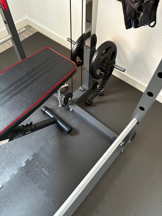 Rack Gimnasio Completo + Banco + Pesas