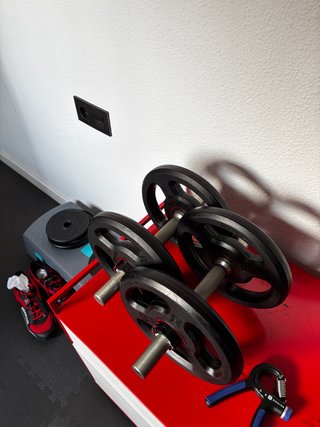 Rack Gimnasio Completo + Banco + Pesas