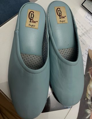 Zapatillas señora Pilar azul/teal