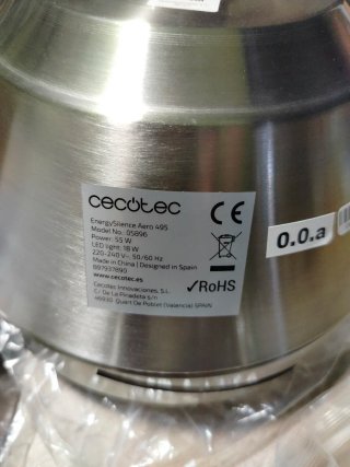 Cecotec EnergySilence Aero 495 Ventilador Luz LED
