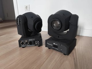 2 cabezales móviles Fun Generation PicoSpot 20 LED